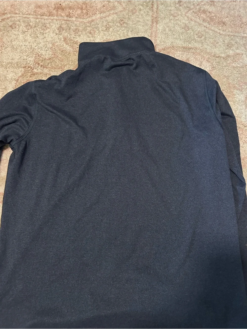 Polo by Ralph Lauren Navy Long-Sleeve Quarter Zip with Yellow Trim
